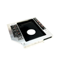 Boîtier de disque dur HDD 7 mm, 9,5 mm, 12,7 mm en aluminium, SATA 3.0, 2,5 pouces, adapté pour un deuxième disque dur d'ordinateur portable