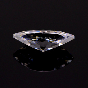 Stock prêt EQ qualité machine coupée en vrac 5A qualité synthétique transparent blanc <span class=keywords><strong>marquise</strong></span> coupe cubique zircone cz pierre - Product Image 2