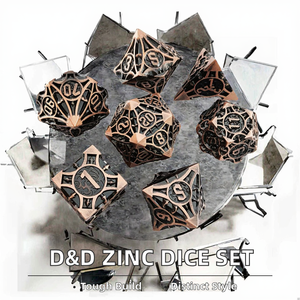 Jeu de dés de compétences pour Dungeons & Dragons, dés <span class=keywords><strong>en</strong></span> alliage de zinc métallique D&D, vente <span class=keywords><strong>en</strong></span> gros - Product Image 2
