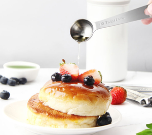 Juego de 14 Piezas de Tazas y Cucharas Medidoras de Acero Inoxidable para Repostería - Product Image 6