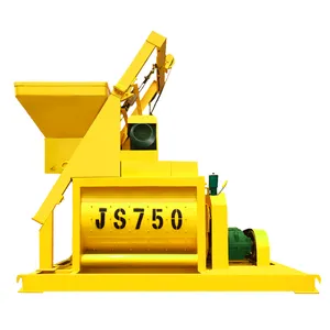 Twin-shaft Concrete Mixer Automatic Horizontal Dough Mixer Js Concrete Paddle Mixer With Lift