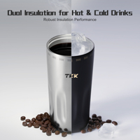 Vaso Térmico de Viaje Personalizado de Doble Pared, Acero Inoxidable 316 con Revestimiento Cerámico, 500 ml, Libre de BPA, Aislamiento al Vacío, Regalos Empresariales