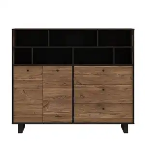Stilvolle Wohnzimmer möbel Industrial Style Side board Holz Seitens chrank mit großer Kapazität