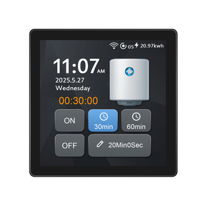Lanbon เครื่องทำน้ำร้อนอัจฉริยะ L10HB สวิตช์25A WiFi LCD จับเวลาเซ็นเซอร์เรดาร์ Alexa <span class=keywords><strong>Google</strong></span> Home EU86mm กระจกนิรภัย US120 * 74มม - Product Image 1