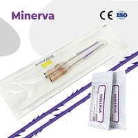 Benang PDO PCL PLLA Grosir Minerva Cog 3D 4D 6D 12D 21G 60mm untuk Akademi Pelatihan Estetika Medis/Master Class DDP
