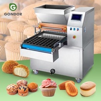 Machine automatique industrielle chinoise pour le remplissage de petits cupcakes, de gâteaux à la crème, de muffins et de pâte à muffins