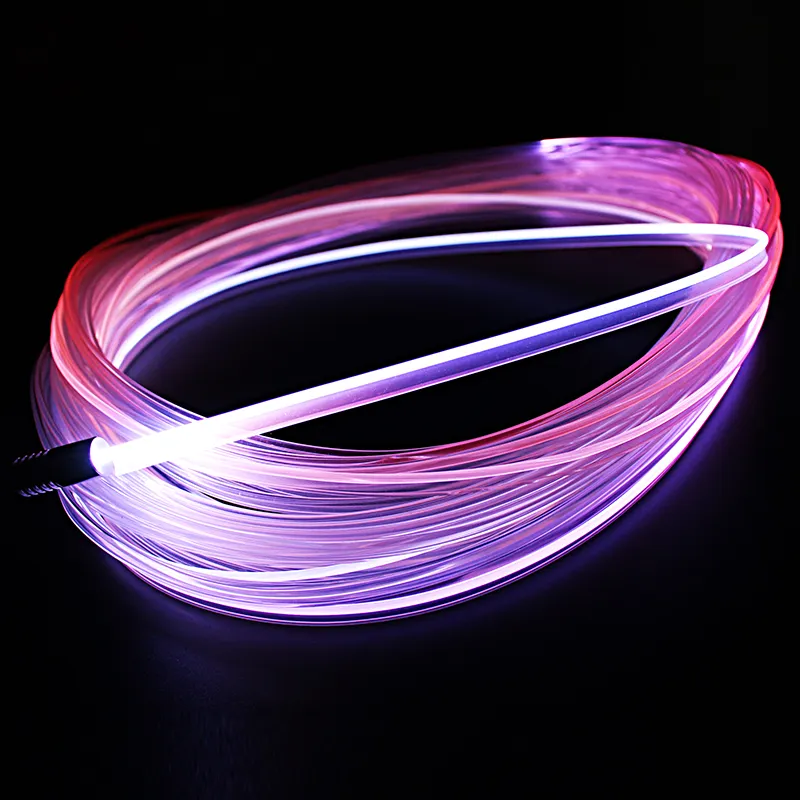 Высокое качество светодиодные волоконно-оптические огни боковое свечение оптического волокна MMA пластиковый оптический кабель