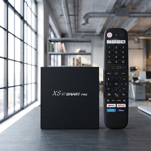 XS97 Smart Pro <span class=keywords><strong>Android</strong></span> <span class=keywords><strong>TV</strong></span> Box 4K HDR 60fps 4GB/32GB S905X4 WiFi6 <span class=keywords><strong>IPTV</strong></span> Control Remoto por Voz Reproductor de Streaming de Alta Gama - Product Image 1