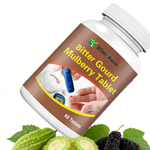 Comprimés de Courge Amère et de Mûrier Wins Town, Compléments Alimentaires à Base de Plantes pour Adultes, Extrait de Courge Amère Naturel - Product Image 1