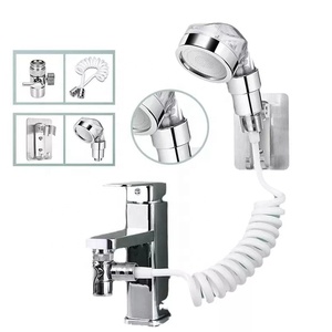 Champú para lavado <span class=keywords><strong>de</strong></span> pelo, ducha, grifo <span class=keywords><strong>de</strong></span> lavabo externo, manguera retráctil <span class=keywords><strong>de</strong></span> mano, conjunto <span class=keywords><strong>de</strong></span> cabezal <span class=keywords><strong>de</strong></span> ducha presurizado - Product Image 2