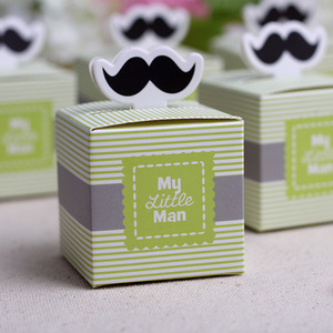 <span class=keywords><strong>My</strong></span> <span class=keywords><strong>little</strong></span> Man Moustache Wedding Candy <span class=keywords><strong>Box</strong></span> Boîte cadeau d'anniversaire pour bébé Baby Shower Baby Day Party - Product Image 3