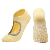 Chaussettes de yoga antidérapantes pour femmes, en coton respirant, avec logo personnalisé et impression numérique, collection automne, vente en gros OEM