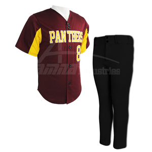 ขายส่งราคา100% โพลีเอสเตอร์ผู้ชายเครื่องแบบเบสบอลสำหรับขาย - Product Image 3