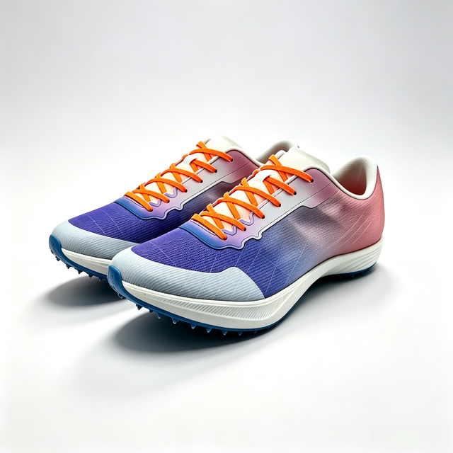 Lightweight Breathable Racing Sneakers Gradient Color Professional Marathon Training Running Shoes for Men Women