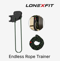 Appareil d'entraînement à corde suspendue sans fin, résistance magnétique réglable sur 8 niveaux, machine à tirer à la corde pour la gym et la maison, entraînement de grimpeur sur corde
