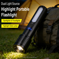 Lampe torche LED rechargeable étanche avec charge Type-C