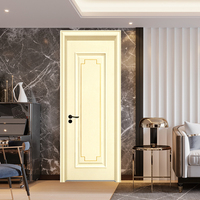 Porte intérieure élégante et moderne en bois grainé avec surface CPL, haut de gamme, pour appartement, chambre à coucher, insonorisée, anti-déformation
