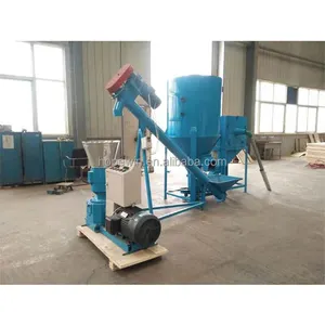 Cost Effective Small Flat Die Chicken Cattle Feed Pellet Production Line With 500kg/h 380V Or 220V Customized