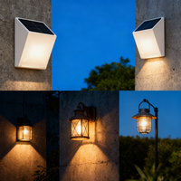Applique murale LED solaire extérieure pour porche, jardin, lampe murale étanche, cour, escalier, éclairage solaire, conception d'assemblage de circuits imprimés PCB PCBA