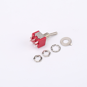 6pins 3 vị trí 6mm PCB chuyển đổi thiết bị chuyển mạch cnleda nhỏ chuyển đổi chuyển đổi MTS-203A1 ON-OFF-on 3A 250V dpdt đôi cực đôi ném đôi - Product Image 1
