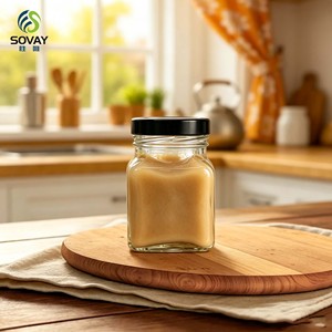 Vente en gros <span class=keywords><strong>de</strong></span> pots en verre carrés compacts vides <span class=keywords><strong>de</strong></span> 170 ml, récipients transparents <span class=keywords><strong>de</strong></span> qualité alimentaire pour les petits transformateurs et distributeurs <span class=keywords><strong>de</strong></span> produits alimentaires - Product Image 3