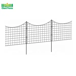 Waterproof Outdoor Backyard Garden Metal Fence Easily Assembled 3D Mesh Steel Wire Fence Low Steel Iron Yard Gate Use