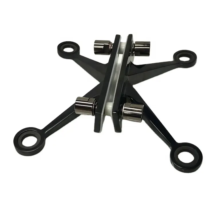 In stock stainless steel four legs glass fin spider clamp fitting accessories