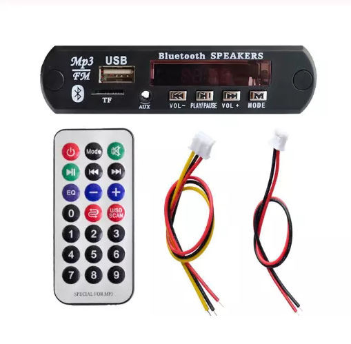 1Set Standard Wireless 12V MP3 WMA Decoder Board Audio Module TF USB Radio For Car