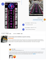 Tapis de course personnalisé avec motif de fin de parcours, épais, antidérapant, ignifuge, pour marathon, triathlon, publicité de marque, promotionnel