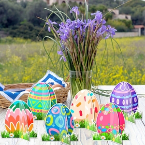 Decoración de Pascua en Oferta, Adornos de Escritorio con Huevos Tridimensionales en 3D, Artículos para Fiestas - Product Image 4