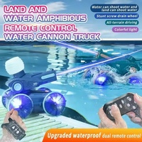 Puissant geste détection 2.4g amphibie cascadeur Rc voiture pistolet à eau étanche Rc course amphibie télécommande voiture bateau