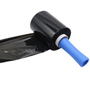 Film Estirable Industrial Negro de Alto Brillo, Plástico para Envolver Palets, Autoadhesivo, Embalaje Resistente - Product Image 2