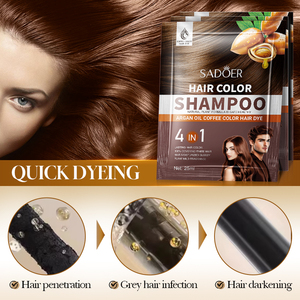 Tinta per <span class=keywords><strong>Capelli</strong></span> Permanente SADOER con Olio di Argan e Caffè, 25mlX10Pz, Formula Naturale, Colore Duraturo, Nutriente e Lucidante - Product Image 5