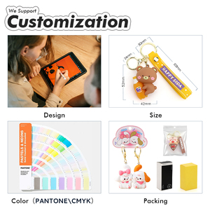MOQ 3000 pièces, cadeaux promotionnels, bracelets en silicone écologiques, porte-clés personnalisés, porte-clés en PVC souple, porte-clés de dessin animé - Product Image 5