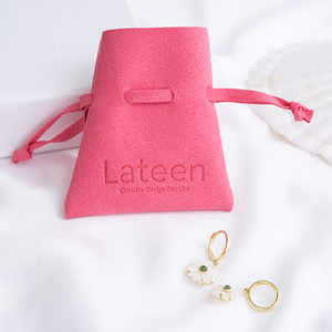 Bolsas de Microfibra de Gamuza con Cordón de la Serie Candy, Bolsitas Personalizadas con Logotipo para Empaque de Joyería - Product Image 3