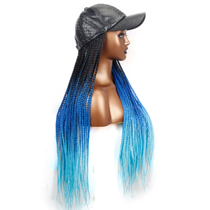 Xtrend — chapeau naturel tressé avec perruque pour femmes, en <span class=keywords><strong>cheveux</strong></span> synthétiques - Product Image 4
