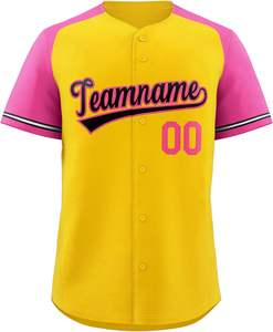 Uniformes de sport unis à boutons Jersey Party Baseball Jersey chemises à manches courtes à boutons, personnalisées - Product Image 6