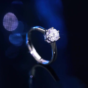 Anello Classico a Sei Punte per Donne, Elegante Gioiello da Indice alla Moda - Product Image 6