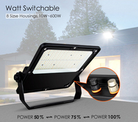 Projecteur LED haute puissance durable 100W 200W 300W 400W 500W 600W, étanche, extérieur, IP66