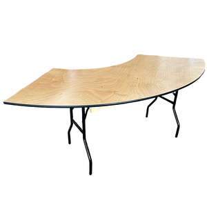 Mesa Dobrável em Forma de Serpentina de Madeira Compensada para Casamentos - Product Image 5