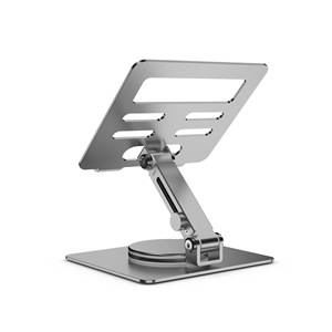 Braket penopang ponsel dan komputer lipat, paduan aluminium berputar untuk desktop iPad grosir - Product Image 2