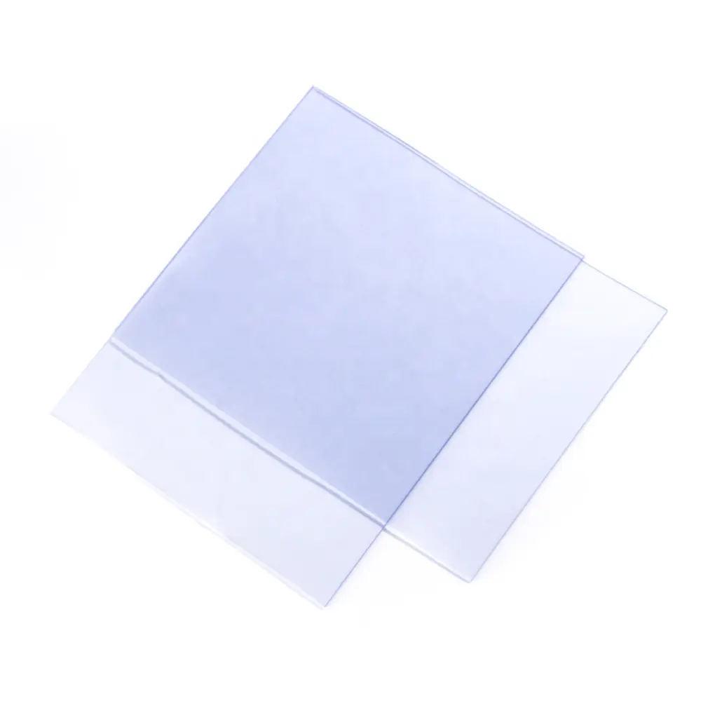 Индивидуальный размер, высокая прозрачность, 0,3 мм, пластиковый прозрачный жесткий лист из ПВХ для складного литья, переводная бумага из серебряной фольги