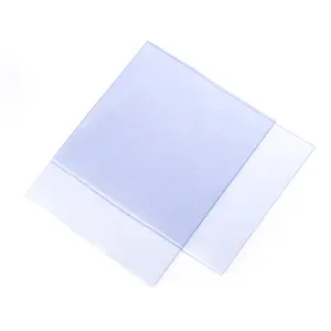 Lámina rígida de plástico PVC de alta transparencia, tamaño personalizado, 0,3mm, para moldeo plegable, papel de transferencia de lámina plateada