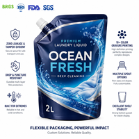 Feiao Pochettes Doypack à bec verseur personnalisées en feuille d'aluminium de qualité alimentaire pour liquides, emballage pour gelée de fruits rouges, ketchup, détergent lessive