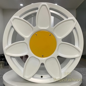 ล้อฟอร์จสีขาวลายดอกทานตะวัน ขนาด 17 18 19 นิ้ว 5x100 สำหรับรถยนต์ Volkswagen <span class=keywords><strong>Beetle</strong></span>, GWM Ora Trendy cat 03, BMW Mini Cooper - Product Image 1