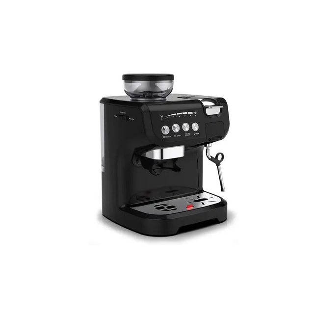 Professional Electric Espresso Coffee Maker Machine Stainless Steel Plastic Compatible Capsules Ground Coffee Hotel Household