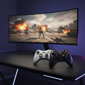 Venta al por Mayor <span class=keywords><strong>de</strong></span> Fábrica: Joystick Ergonómico con <span class=keywords><strong>Cable</strong></span> USB para Juegos, Modelo GPD PC360L P3, Compatible con <span class=keywords><strong>360</strong></span> - Product Image 2