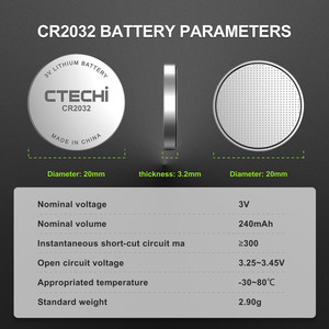 Cr2032 theo thẻ AG1 cr2430 limno2 cr2045 CR2025 CR2016 cr2477 cr2320 cr2330 cr3032 pin có thể sạc lại đồng xu nút di động pin - Product Image 6