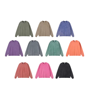 เสื้อยืดแขนยาวพิมพ์ลาย DTG แบบพัฟพริ้นท์ ลายบาติก ย้อมสีแบบแอซิดวอช ผ้าฝ้าย 100% เสื้อยืดโลโก้สั่งทำทรงโอเวอร์ไซส์ ไหล่ตก สำหรับผู้ชาย - Product Image 1