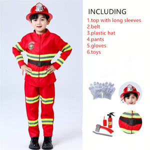Disfraz de Bombero para Niños de Halloween, Uniforme de Bombero <span class=keywords><strong>Sam</strong></span> de Películas y Televisión, Traje de Cosplay - Product Image 3